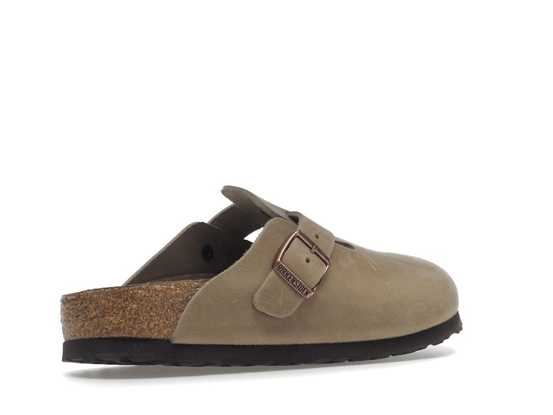 Birkenstock Boston Soft Footbed Oiled Leather Tobacco Brown