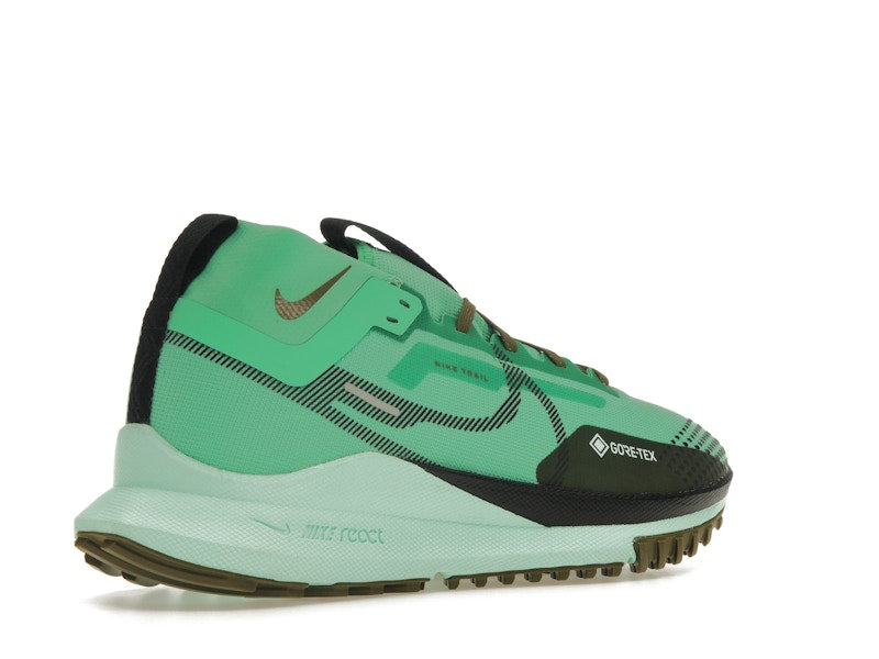 Nike React Pegasus Trail 4 Gore-Tex Spring Green Olive Flak Mint Foam Black