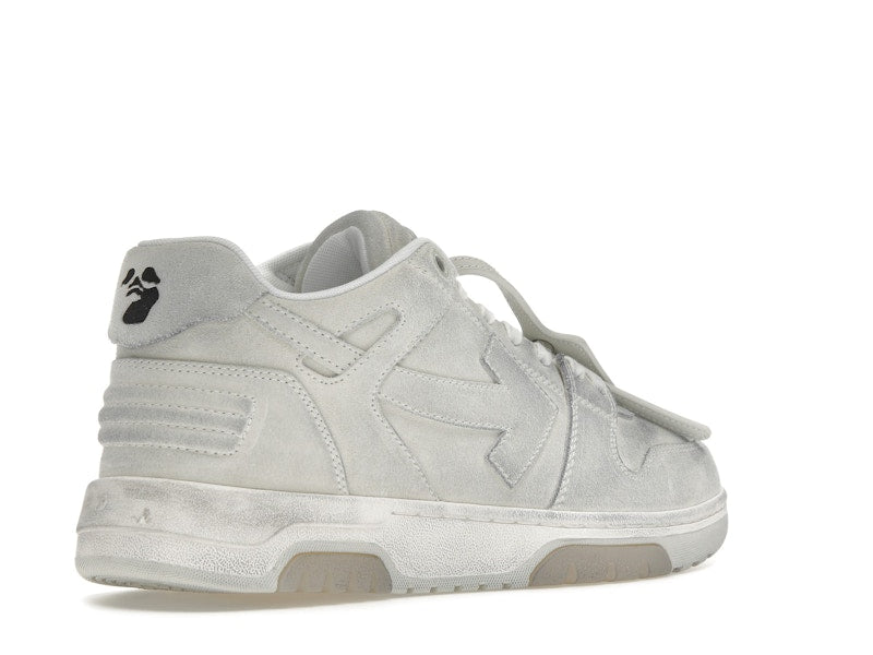 OFF-WHITE Out Of Office OOO Low Tops White Distressed
