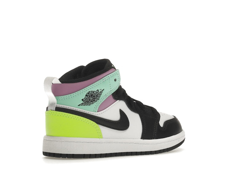 Jordan 1 Mid Pastel Black Toe (PS)