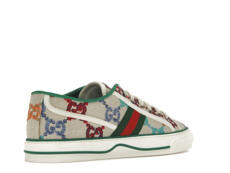 Gucci Tennis 1977 GG Logo White Multi