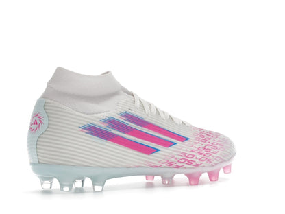 adidas F50 League Mid-Cut FG/AG Sparkfusion White Lucid Pink (Women's)