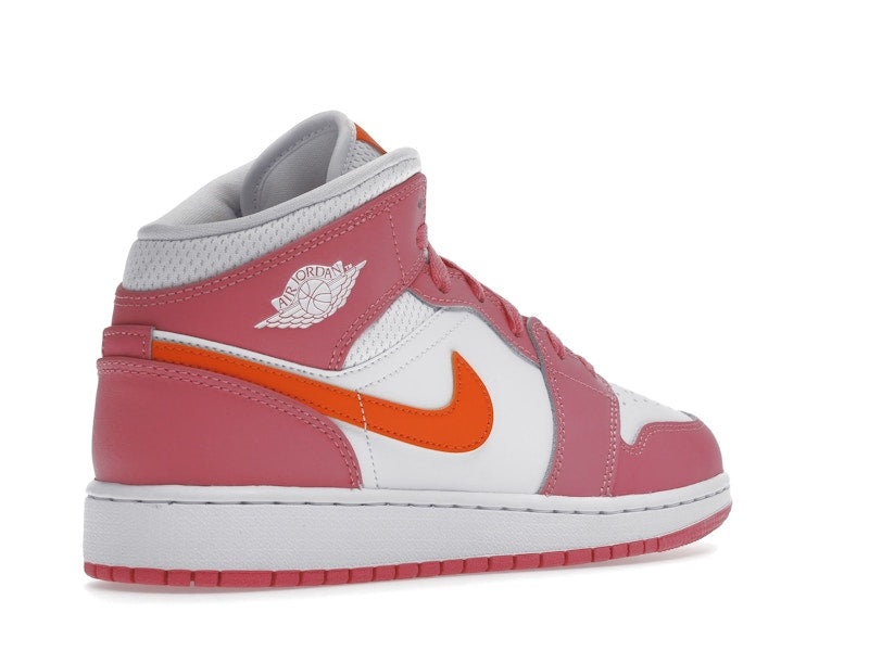 Jordan 1 Mid Pinksicle Safety Orange (GS)