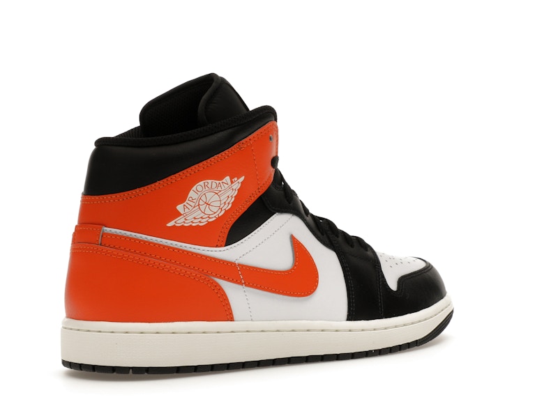 Jordan 1 Mid Black Toe Starfish