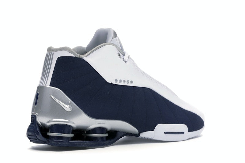 Nike Shox BB4 White Silver Navy