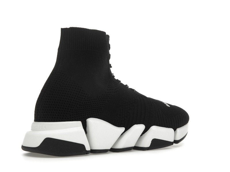 Balenciaga Speed 2.0 Lace Up Black White