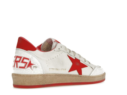 Golden Goose Ball-Star Low White Red