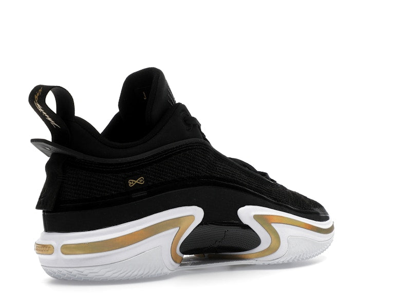 Jordan 36 Low PF Black Gold (White Sole)