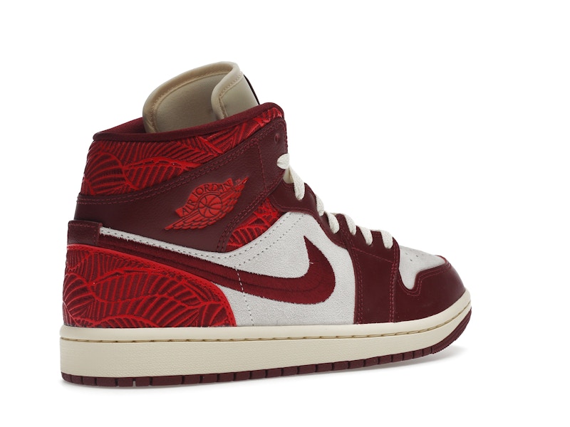 Jordan 1 Mid SE Tiki Leaf Team Red (Women's)
