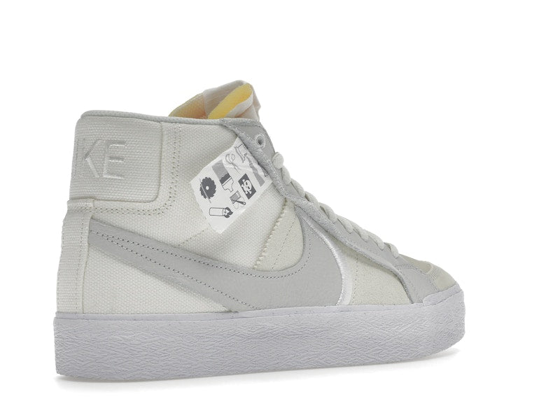 Nike SB Blazer Mid Warning Label Summit White