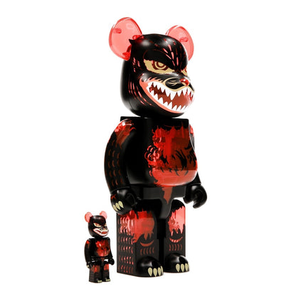 Bearbrick Godzilla VS Destoroyah version Godzilla (Meltdown) 100% & 400% Set Clear Orange Ver.