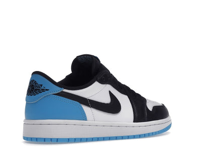 Jordan 1 Retro Low OG Black Dark Powder Blue (Women's)