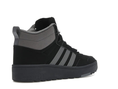 adidas Hoops 4.0 Mid Black Grey Four
