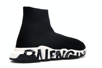 Balenciaga Speed Graffiti Trainers Black White