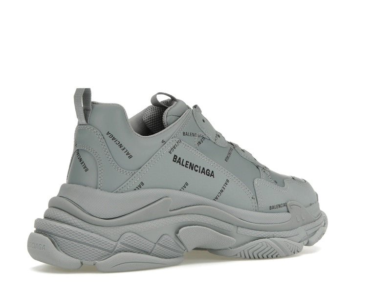 Balenciaga Triple S AllOver Logo Grey Black
