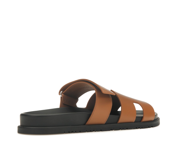 Hermes Chypre Sandal Naturel Black Smooth Calfskin Leather (M)