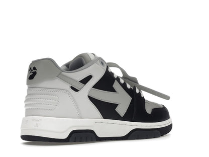 OFF-WHITE Out Of Office OOO Low Tops Light Grey Black