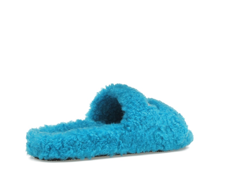 Balenciaga Furry Slide Sky Blue