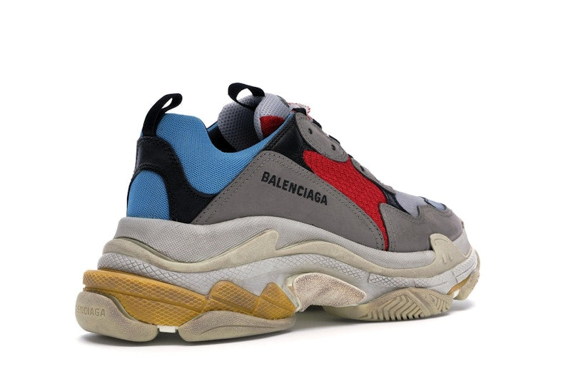 Balenciaga Triple S Grey Red Blue (2018 Reissue)