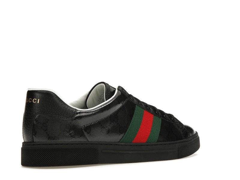 Gucci Ace GG Crystal Canvas Black