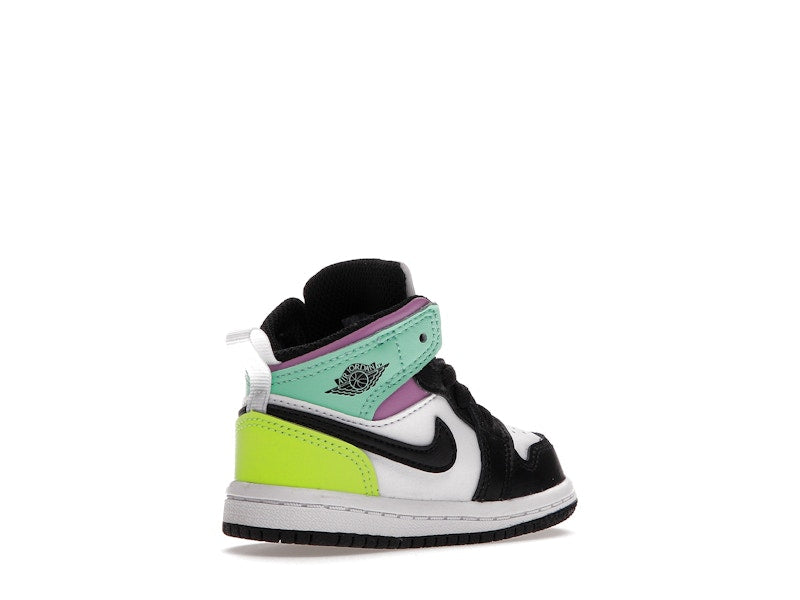 Jordan 1 Mid Pastel Black Toe (TD)