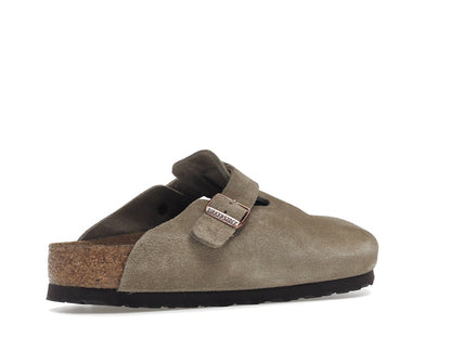 Birkenstock Boston Soft Footbed Suede Taupe