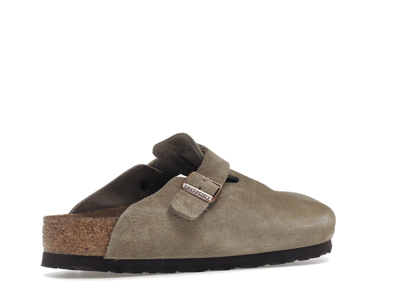 Birkenstock Boston Soft Footbed Suede Taupe