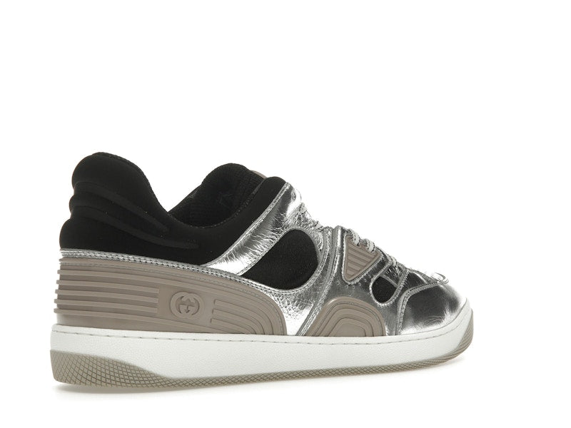 Gucci Basket Low Silver Black