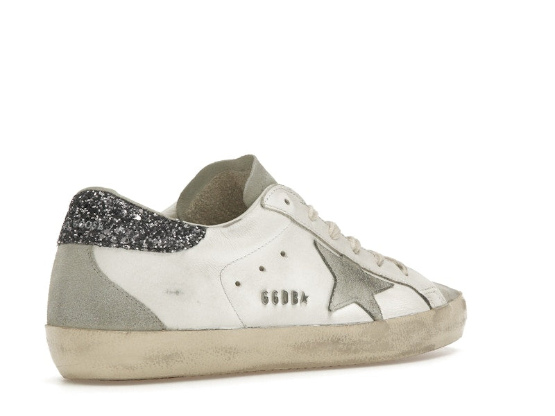 Golden Goose Super-Star White Dark Grey Glitter (Women's)