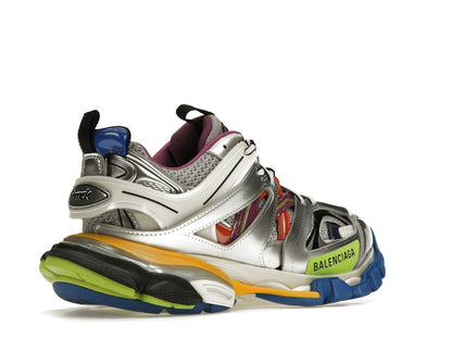 Balenciaga Track Leather Free White Silver Multi