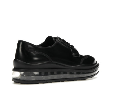 Prada Lace-Up Derby Black Brushed Leather