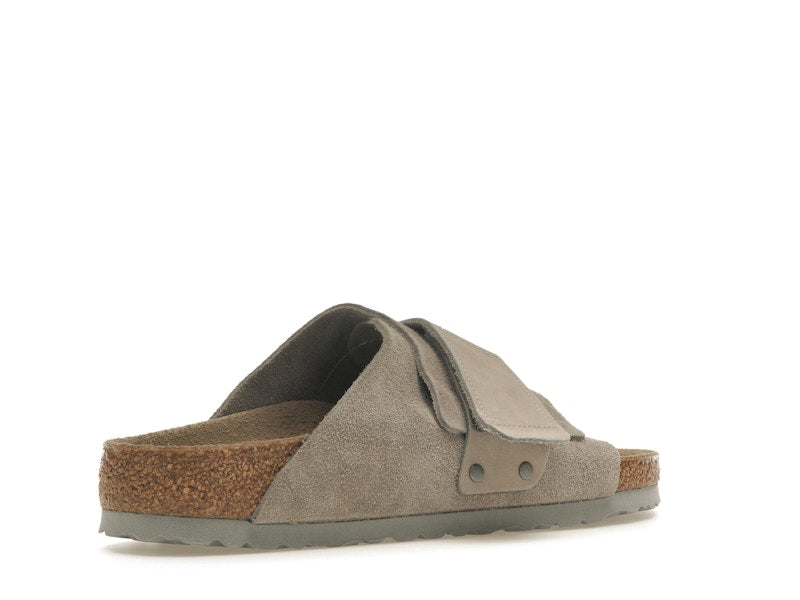 Birkenstock Kyoto Nubuck Suede Stone Coin
