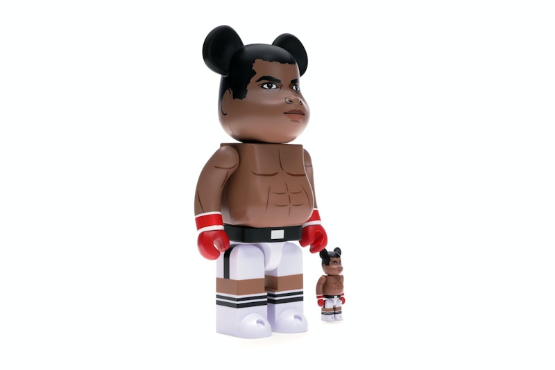 Bearbrick Muhammad Ali 100% & 400% Set Brown