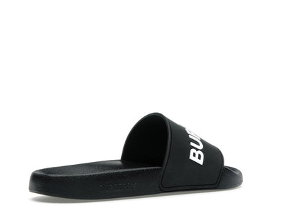 Burberry Logo Slides Black Optic White