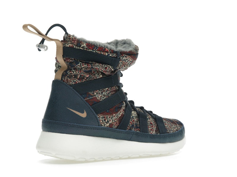 Nike Roshe Run Hi Sneakerboot QS Liberty of London Armory Navy (Women's)