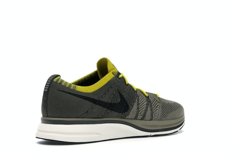 Nike Flyknit Trainer Cargo Khaki Bright Citron