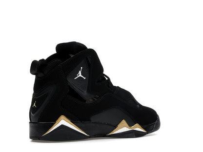 Jordan True Flight Black Metallic Gold White (GS)