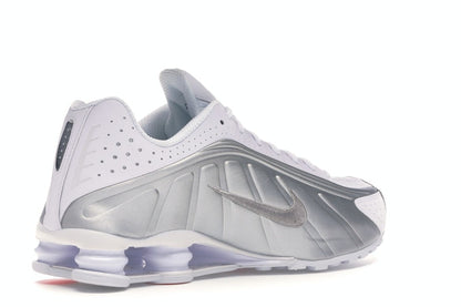 Nike Shox R4 White Metallic Silver