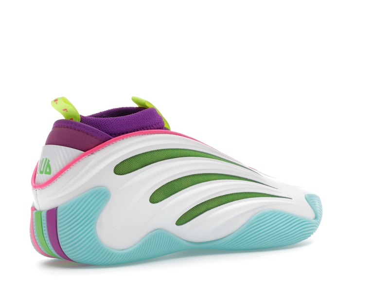 adidas Harden Vol. 9 Jalen Williams White Lucid Lime Pink