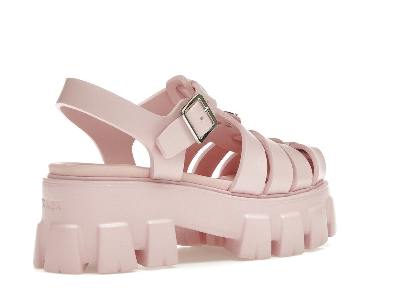 Prada Monolith Foam Rubber 55mm Sandals Alabaster Pink