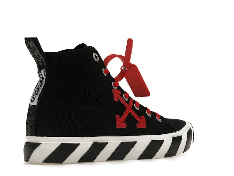 OFF-WHITE Vulcanized Hi Black Red Canvas