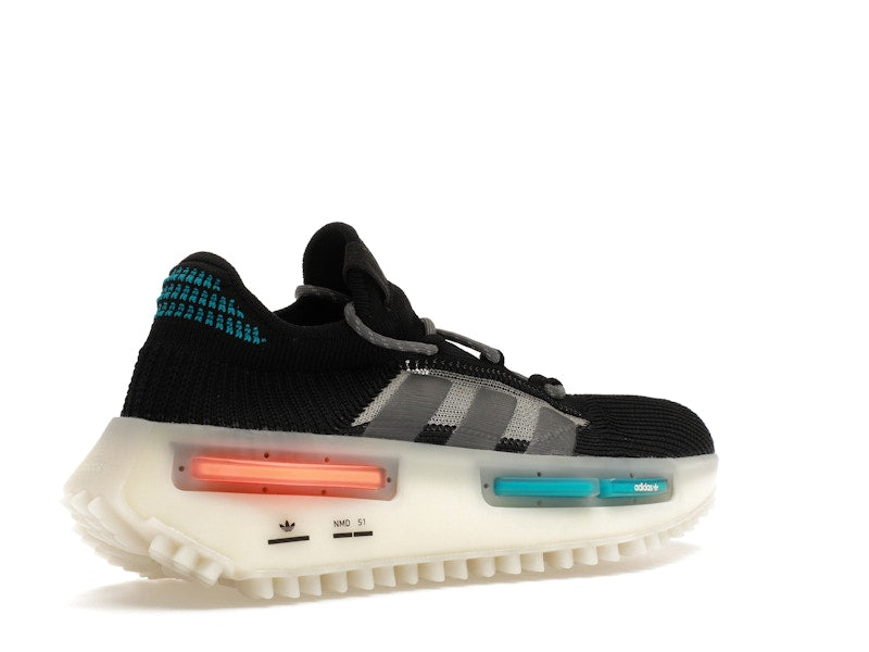 adidas NMD S1 Core Black Blue Orange
