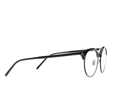 Saint Laurent Round-Frame Acetate Optical Frames Black Black Transparent (SL233F-30002729-001)