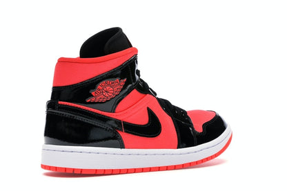 Jordan 1 Mid Hot Punch Black (Women's)