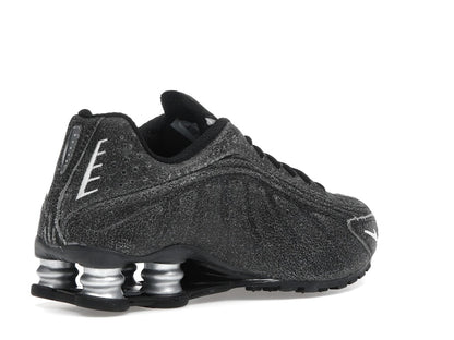 Nike Shox R4 Black Distressed Leather
