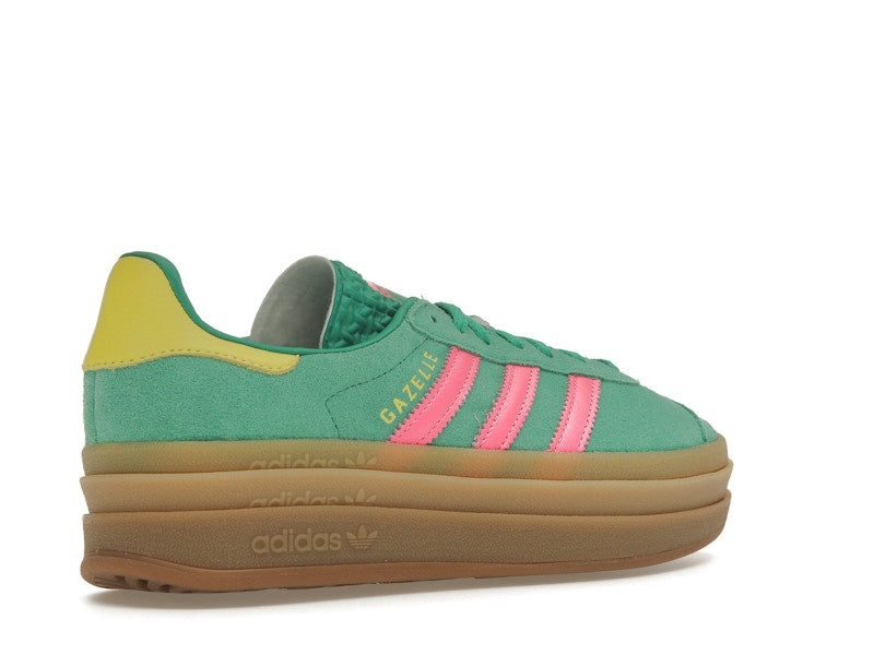adidas Gazelle Bold Court Green Lucid Pink (Women's)