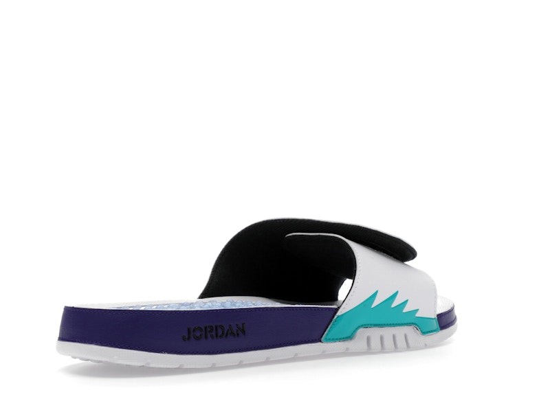 Jordan Hydro 5 Retro Slide White New Emerald Grape Ice Black