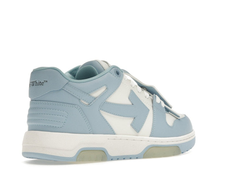 OFF-WHITE OOO Low Out Of Office Calf Leather White Light Blue