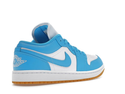 Jordan 1 Low White Gum Light Brown Dark Powder Blue (Women's)