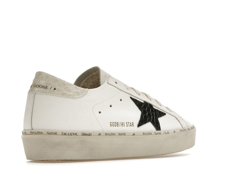 Golden Goose Hi Star White Black Star (Women's)